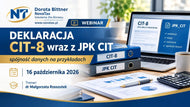 🎯NOWOŚĆ  16.X.2026 online dr Małgorzata Rzeszutek Deklaracja CIT-8 wraz z JPK_CIT – spójność danych na przykładach.