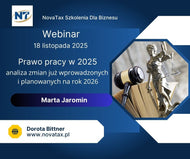 18.XI.2025 online Marta Jaromin  Prawo pracy w 2025 - analiza zmian już wprowadzonych i planowanych na rok 2026