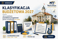 NOWOŚĆ 22. IX.2026 Paulina Sęk Nowa, zmieniona klasyfikacja budżetowa 2027 – jak w praktyce prawidłowo przygotować gminę i jej jednostki do zmian
