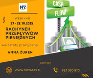 27 - 28.X.2025 online Anna Żurek  RACHUNEK PRZEPŁYWÓW PIENIĘŻNYCH – PRZYGOTOWANIE I ANALIZA ( Cash Flow ) - 2 dniowe warsztaty praktyczne