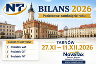 💎 BILANS GR II. 27.XI - 11.XII.2026 stacjonarne - Tarnów  PODATKOWE  ZAMKNIĘCIE ROKU 2026 W PRAKTYCE - 3 DNIOWE WARSZTATY W PODATKACH VAT, CIT, PIT .