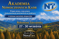🎯 SZKOLENIE WYJAZDOWE 27 - 30.IX.2026 AKADEMIA NOWOCZESNYCH KADR - PRAWO PRACY, CZAS PRACY I DOKUMENTACJA PRACOWNICZA W PRAKTYCE 4 dniowe warsztaty eksperckie