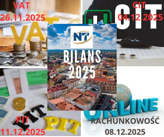 26.XI.2025, 04.XII.2025, 11.XII.2025 stacjonarne Tarnów PODATKOWE ZAMKNIĘCIE ROKU 2025 W PRAKTYCE - 3 DNIOWE WARSZTATY W PODATKACH VAT, CIT, PIT